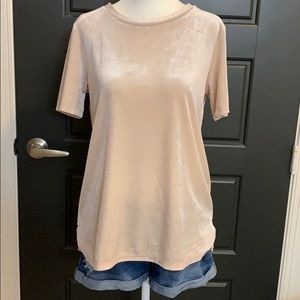 Old Navy Beige Velvet Top